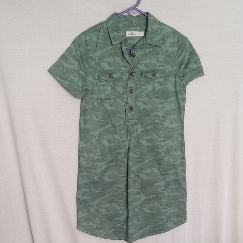 Vineyard Vines Camo Green dress